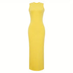 Women's Casual Sleeveless Round Neck Summer Dress