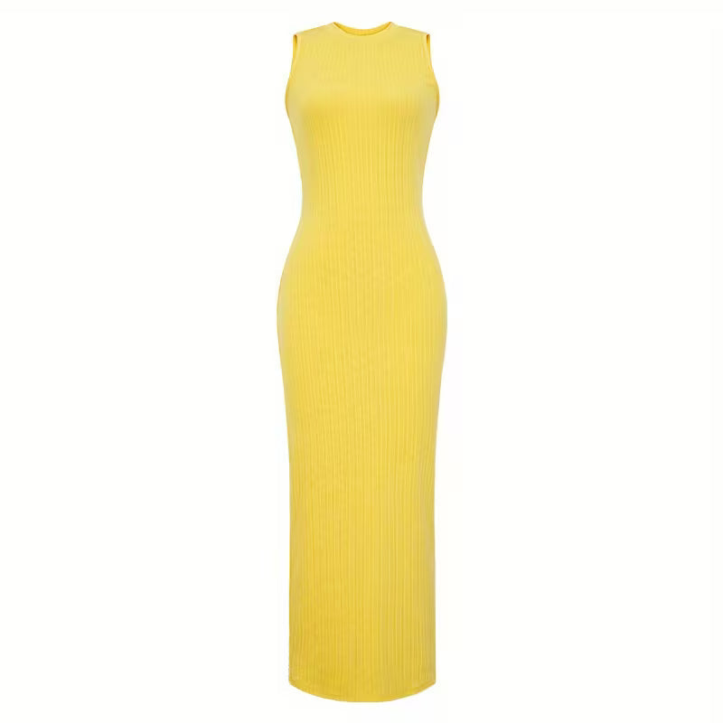 Women's Casual Sleeveless Round Neck Summer Dress
