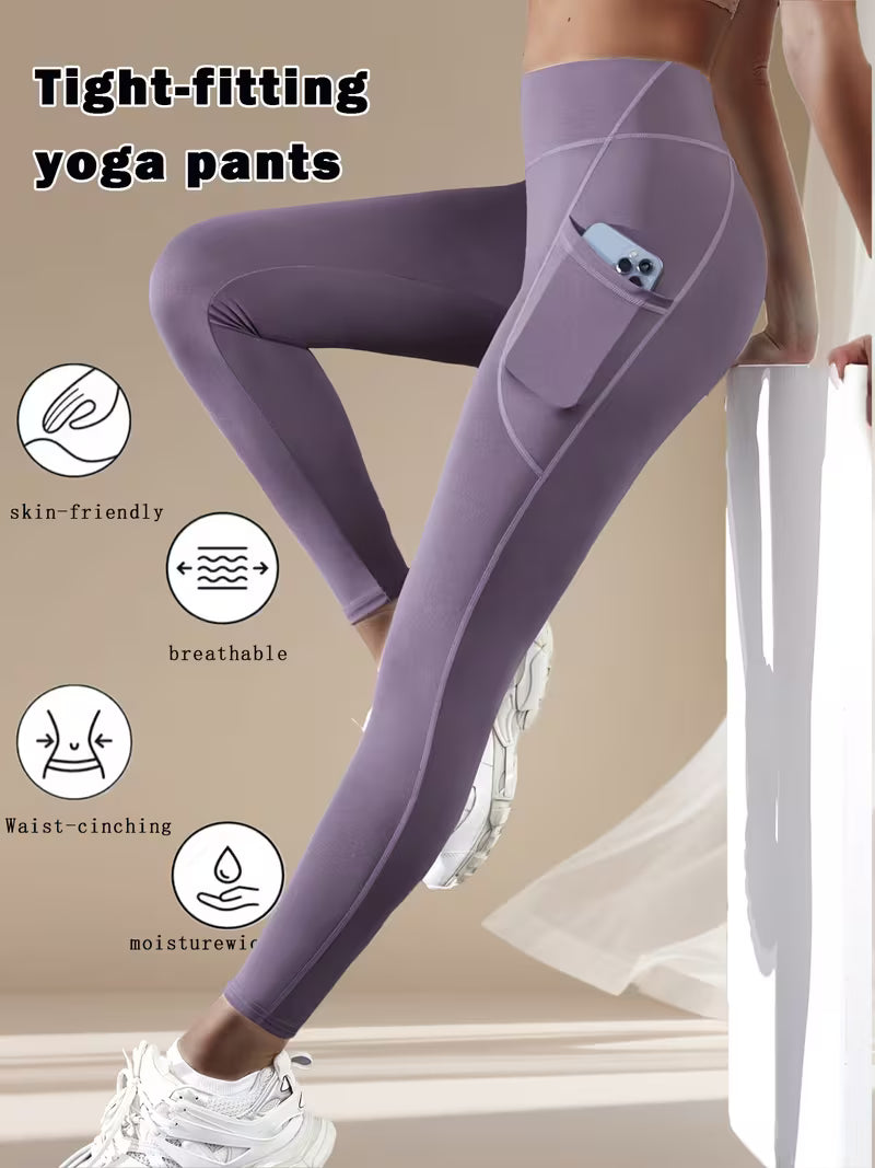 Women's High-Waist Butt-Lifting Running Leggings