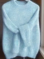 Women's Brushed Mohair Blend Raglan Sweater