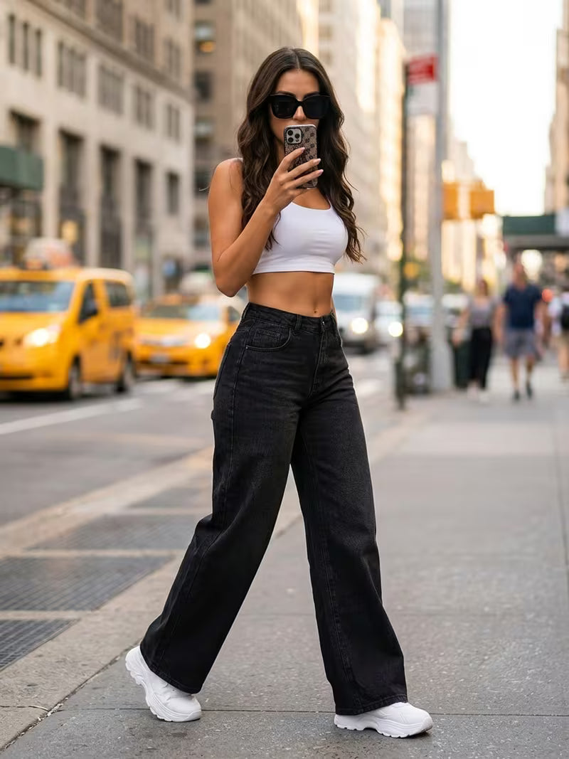 Women's Loose Wide-Leg Long Pants