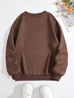 Women's Fleece-Lined Portrait Print Sweatshirt