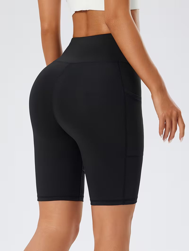Women's High-Elastic Sports Shorts for Cycling & Yoga
