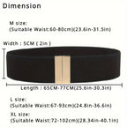 Women's Wide Elastic Stretch Waist Belt