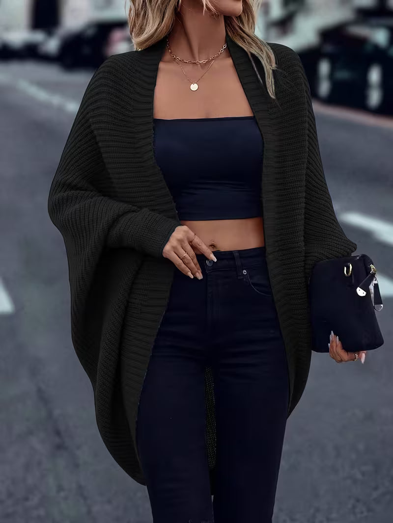 Women's Elegant Mid-Length Cardigan Coat