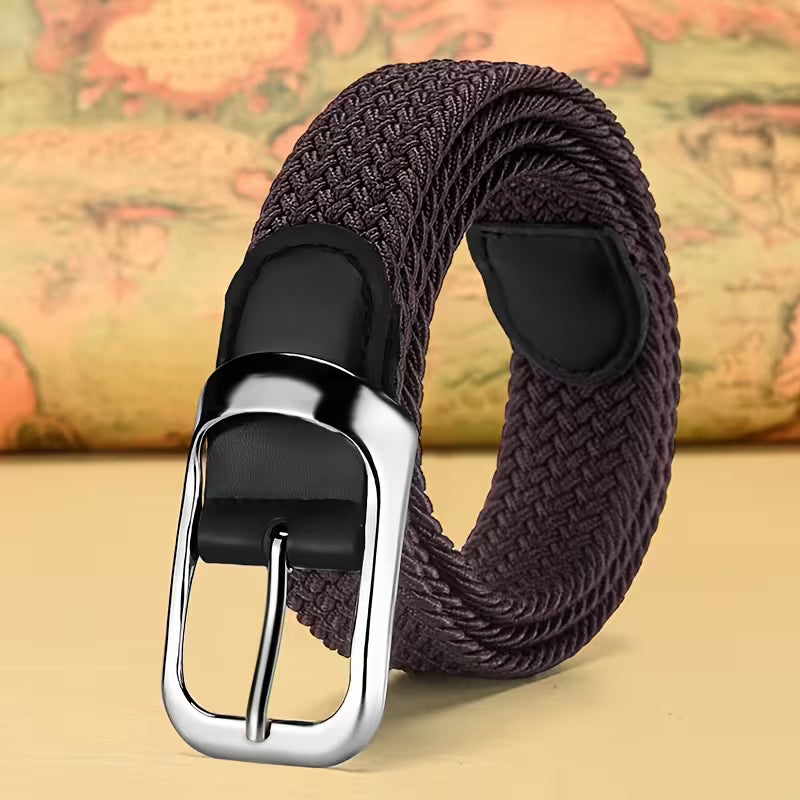 Unisex Casual Needle Buckle Elastic Belt