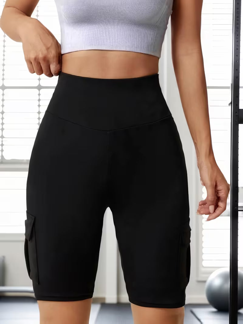 Women's High-Waist Pocket Lounge Shorts
