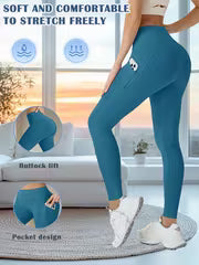 Women's High-Waist Butt-Lifting Running Leggings