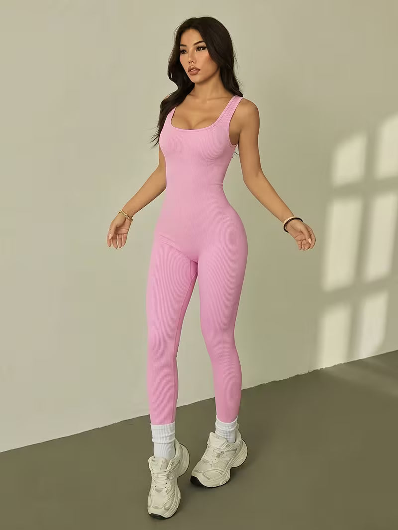 Women's Tummy Control Seamless Ribbed Shapewear Bodysuit
