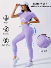 Women's 2-Piece Yoga Top & Legging Set