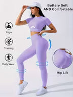 Women's 2-Piece Yoga Top & Legging Set