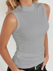Women's Stand-Up Collar Athletic Tank Top