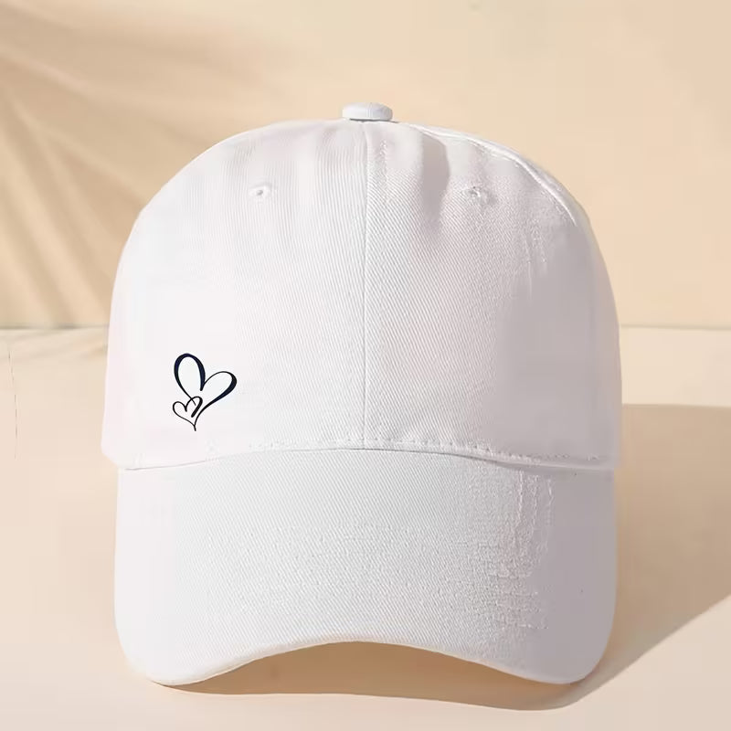 Heart Pattern Adjustable Baseball Cap
