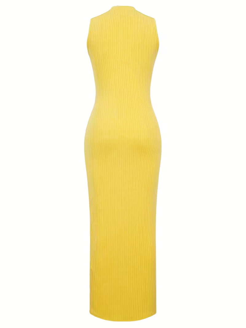 Women's Casual Sleeveless Round Neck Summer Dress