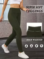 Women's Super Soft High-Waist Tummy Control Leggings