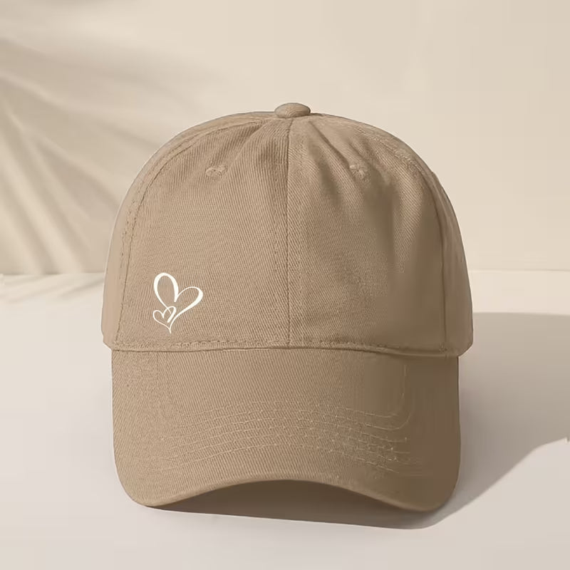 Heart Pattern Adjustable Baseball Cap