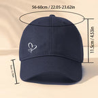 Heart Pattern Adjustable Baseball Cap