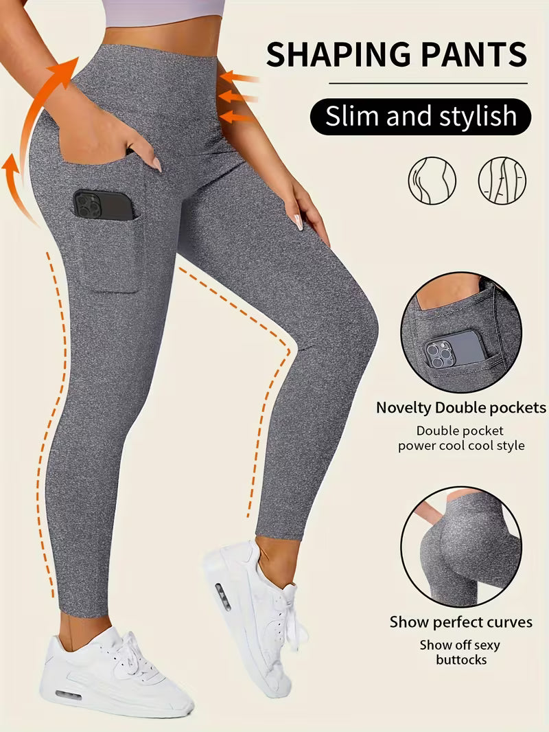 Women's High-Waisted Double Pocket Leggings