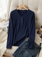 Women's Casual Long Sleeve T-Shirt for Spring & Summer