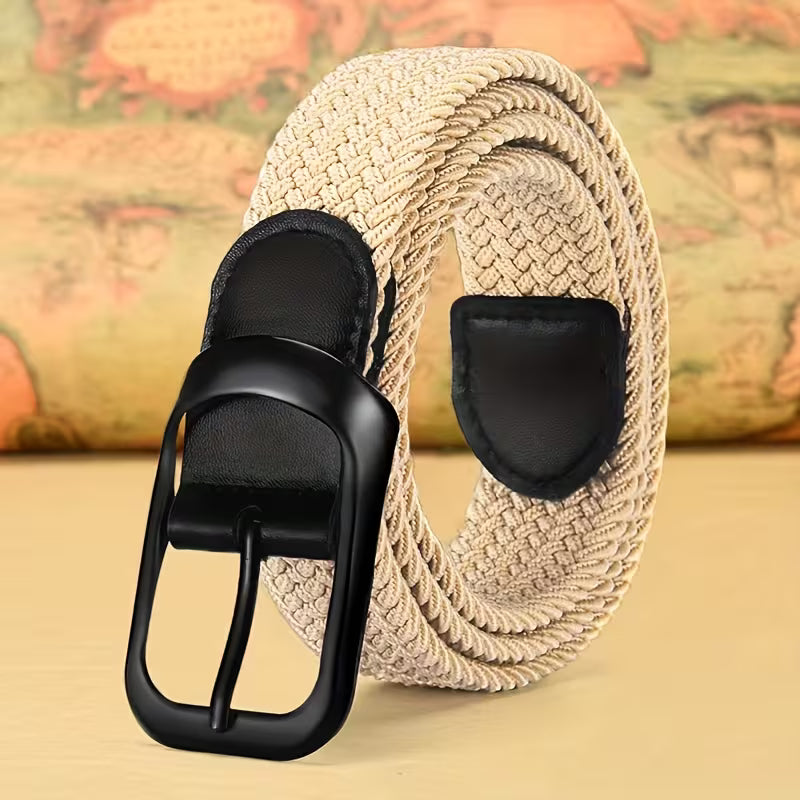 Unisex Casual Needle Buckle Elastic Belt
