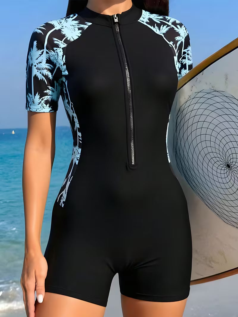 Women's Zipper Competition Swimsuit