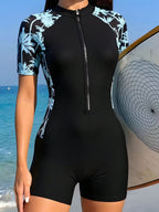 Women's Zipper Competition Swimsuit