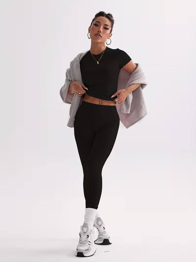 Women's Fitted Fitness Two-Piece Set