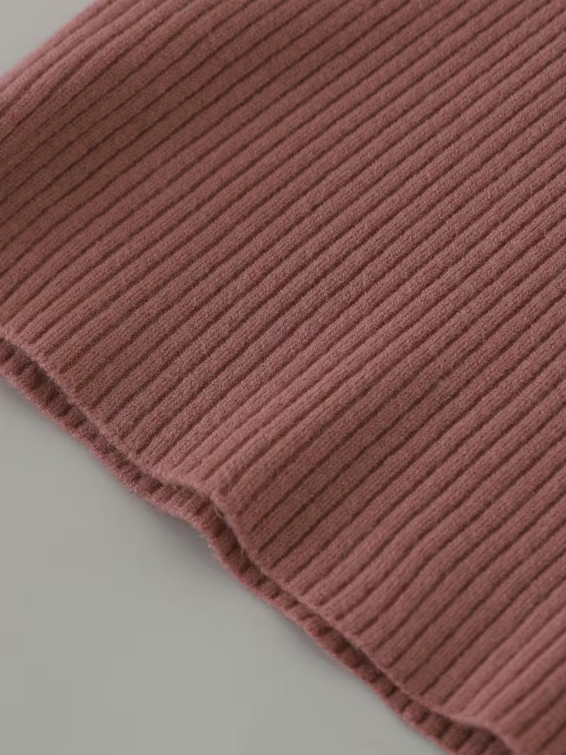 Women's High Turn-Collar Pullover Sweater Set
