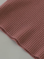 Women's High Turn-Collar Pullover Sweater Set