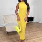 Women's Casual Sleeveless Round Neck Summer Dress