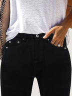 Women's Black High-Waisted Skinny Jeans