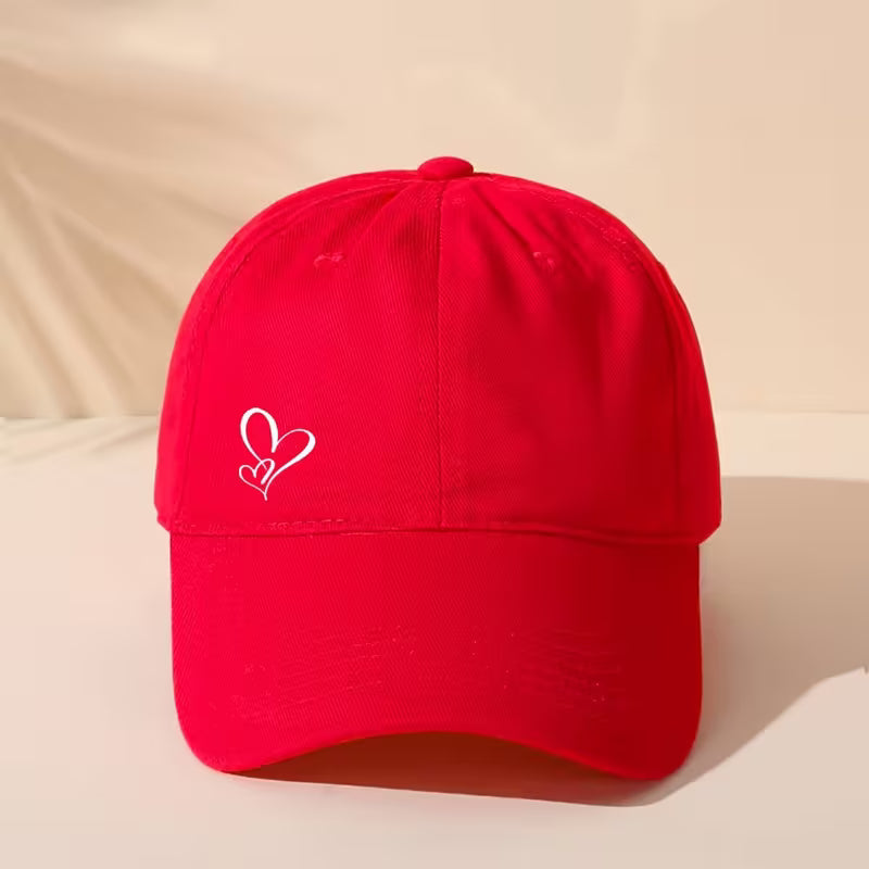 Heart Pattern Adjustable Baseball Cap