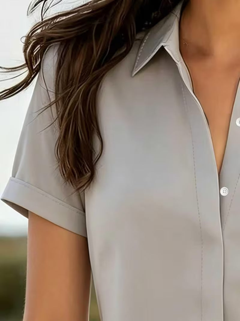 Women's Floral Print Lapel Blouse, Casual Outdoor Shirt