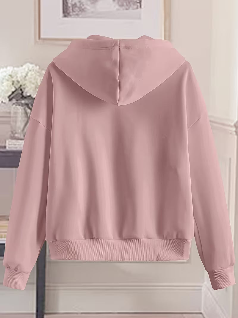Women's Zip-Up Hoodie, Casual Everyday