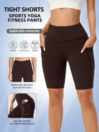 Women's High-Elastic Sports Shorts for Cycling & Yoga