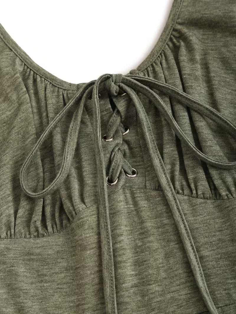 Women's Metal Eyelet Camisole Dress