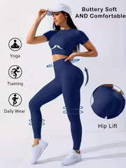 Women's 2-Piece Yoga Top & Legging Set