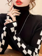 Women's High-Neck Slim-Fit Base Layer Sweater