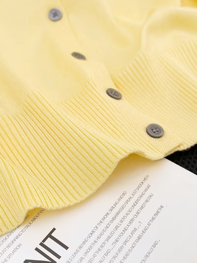 Women's Thin V-Neck Casual Sweater Cardigan
