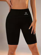 Women's Plus Size Airplane Print Sports Shorts