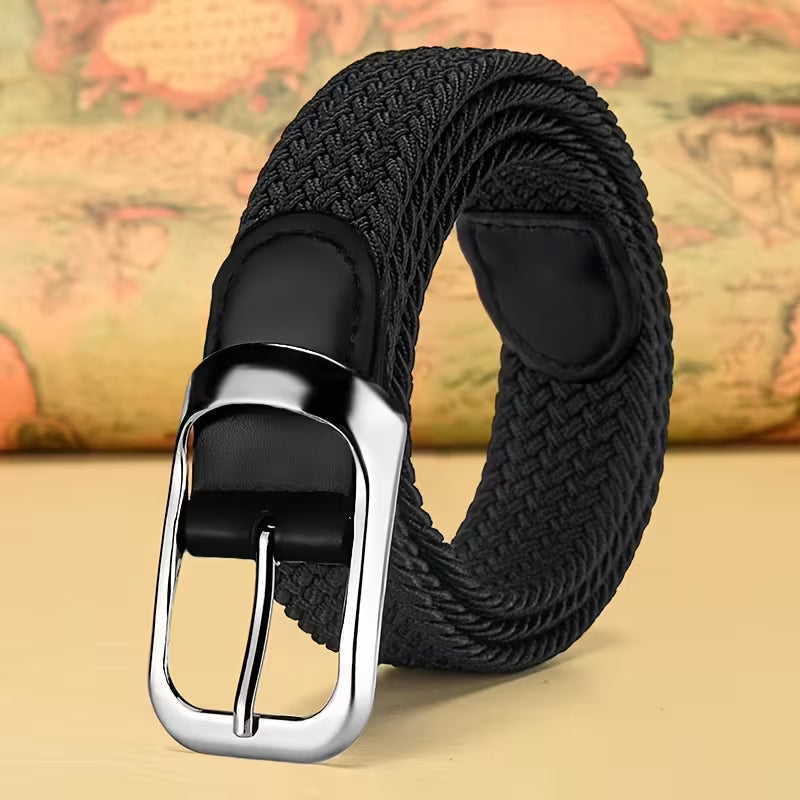 Unisex Casual Needle Buckle Elastic Belt