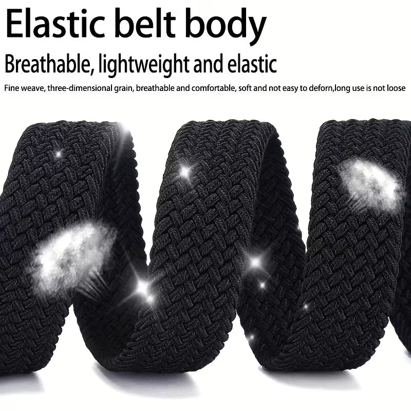 Unisex Casual Needle Buckle Elastic Belt