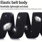 Unisex Casual Needle Buckle Elastic Belt