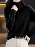 Women's Warm Collared Loose-Fit Base Layer Sweater