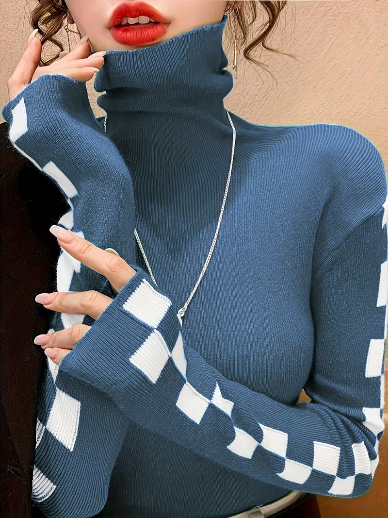 Women's High-Neck Slim-Fit Base Layer Sweater