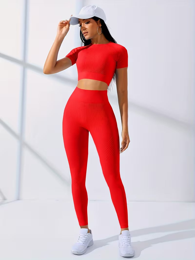 Women's 2-Piece Yoga Top & Legging Set