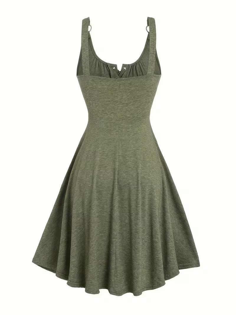 Women's Metal Eyelet Camisole Dress