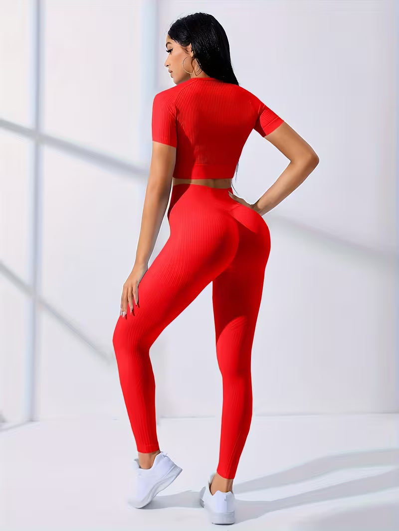Women's 2-Piece Yoga Top & Legging Set