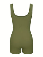 Women's Backless Halter Neck Short Jumpsuit