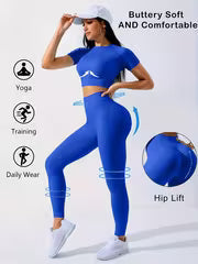 Women's 2-Piece Yoga Top & Legging Set